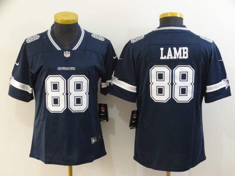 Women Dallas Cowboys #88 Lamb Blue Nike Vapor Untouchable Stitched Limited NFL Jerseys->tampa bay buccaneers->NFL Jersey